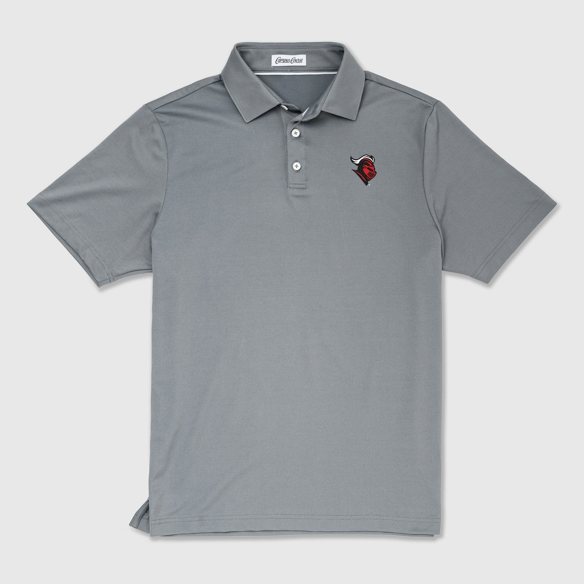 Rutgers Knight Emblem Sunday Polo - Charcoal
