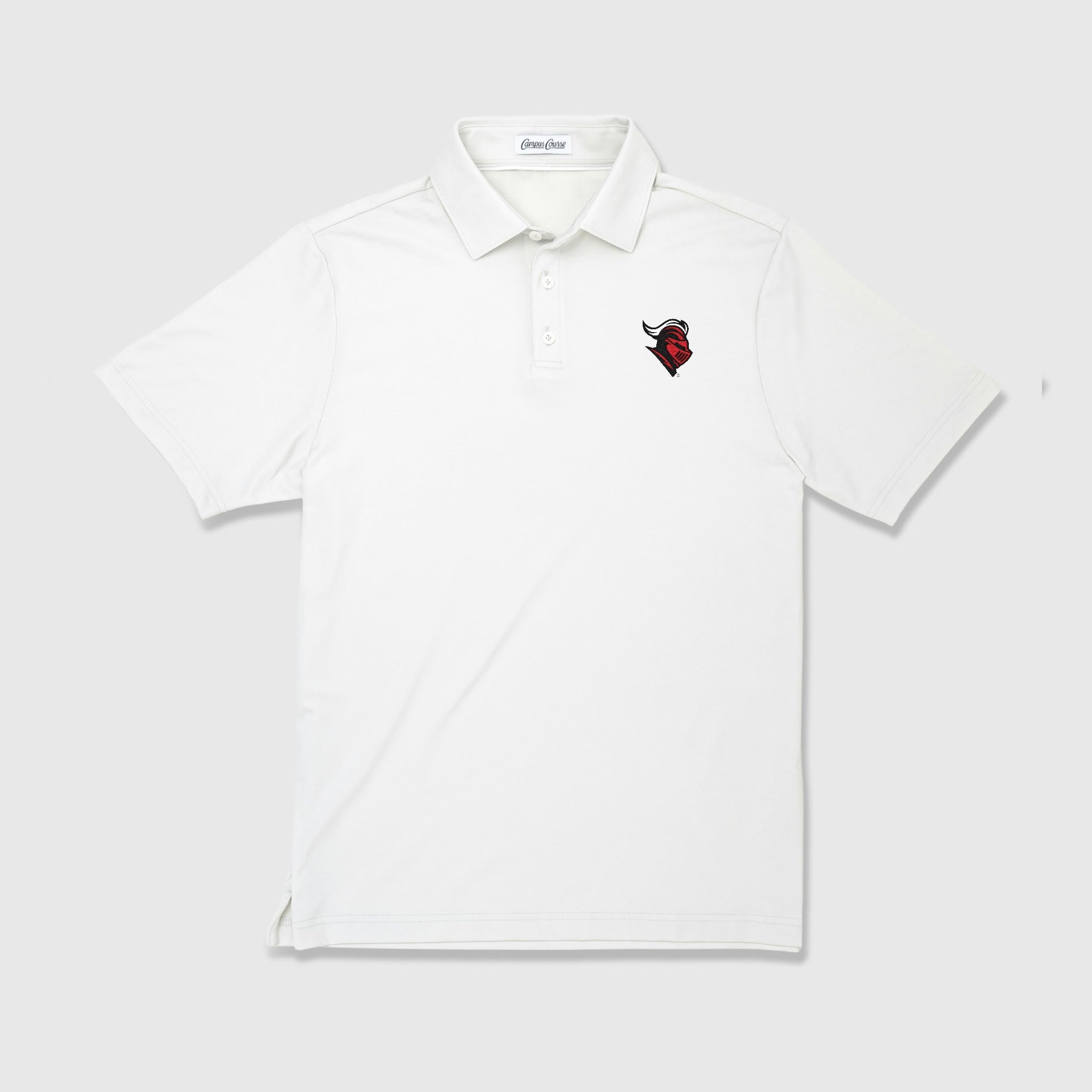 Rutgers Knight Emblem Sunday Polo - Stone
