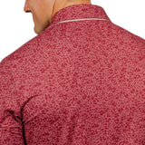 FSU Fairway Floral polo shirt close up back view