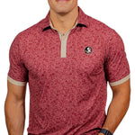 FSU Fairway Floral in garnet with Seminoles primary logo in front view