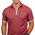 FSU Fairway Floral in garnet with Seminoles wordmark in front view