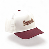 Florida State University  FSU Seminoles Tan and Garnet Rope Hat. Fairway Performance premium hat by Campus Course.