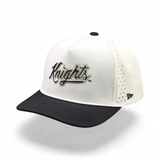 University of Central Florida  UCF Knights Tan and Black Rope Hat. Fairway Performance premium hat by Campus Course.