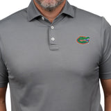Sunday Polo in Charcoal with Florida primary logo on chest