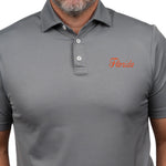 Sunday Polo in Charcoal with Florida Script on chest