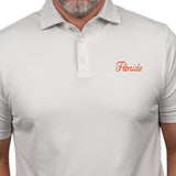 Sunday polo in Stone with Florida Script on Chest
