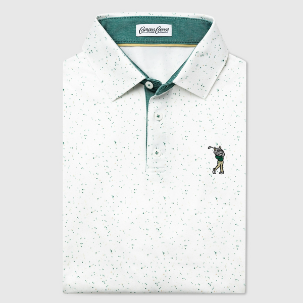 USF Swinging Rocky Stadium Speckle Whiteout Polo