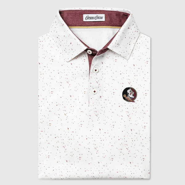 Florida State Seminoles Primary Stadium Speckle Whiteout Polo