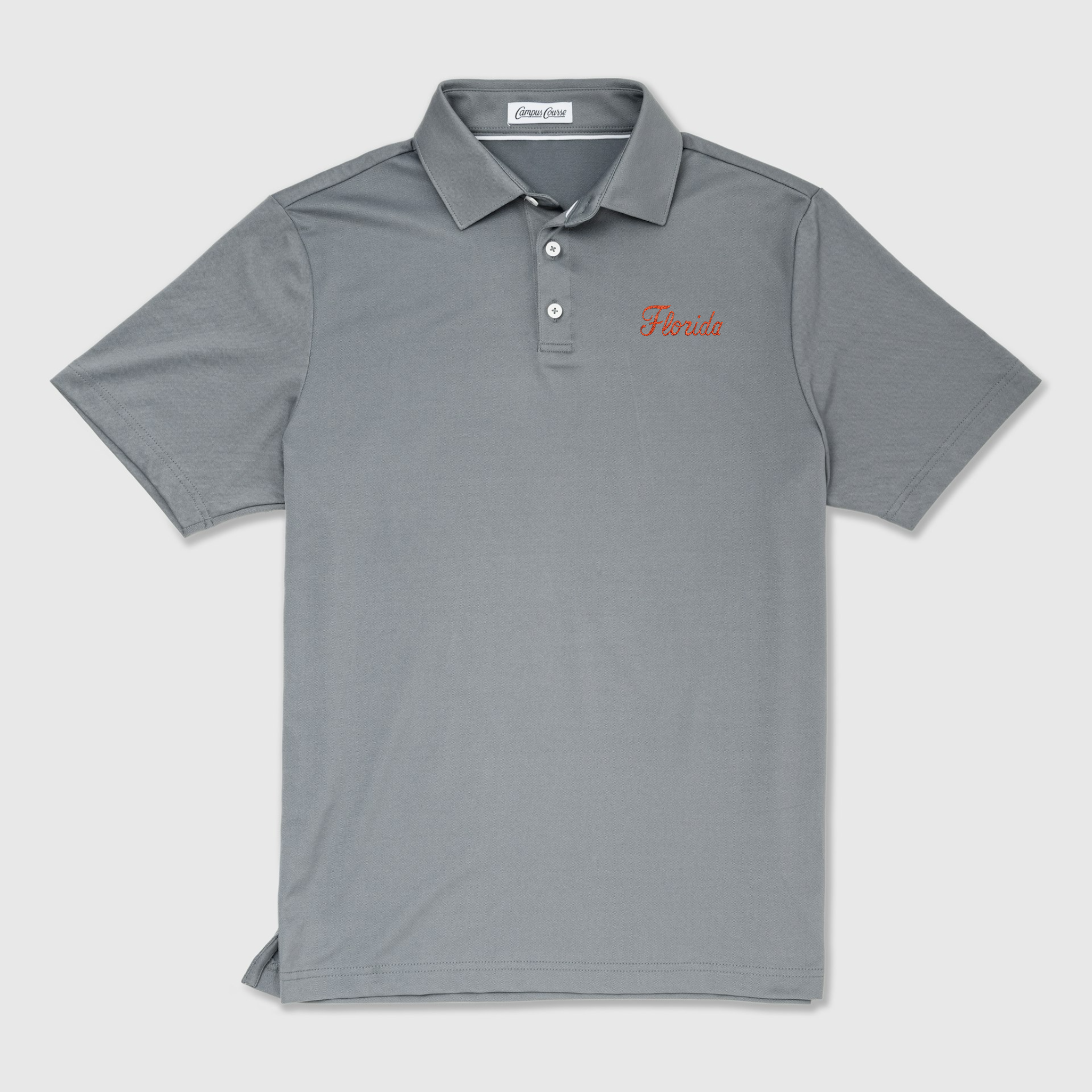 "Florida" Orange Script - Charcoal