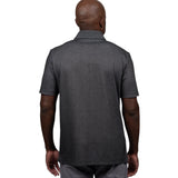 UCF Knights Stadium Speckle three-button performance polo black and gold