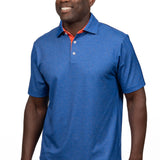 Won't Back Down Stadium Speckle polo orange and blue Tampa made