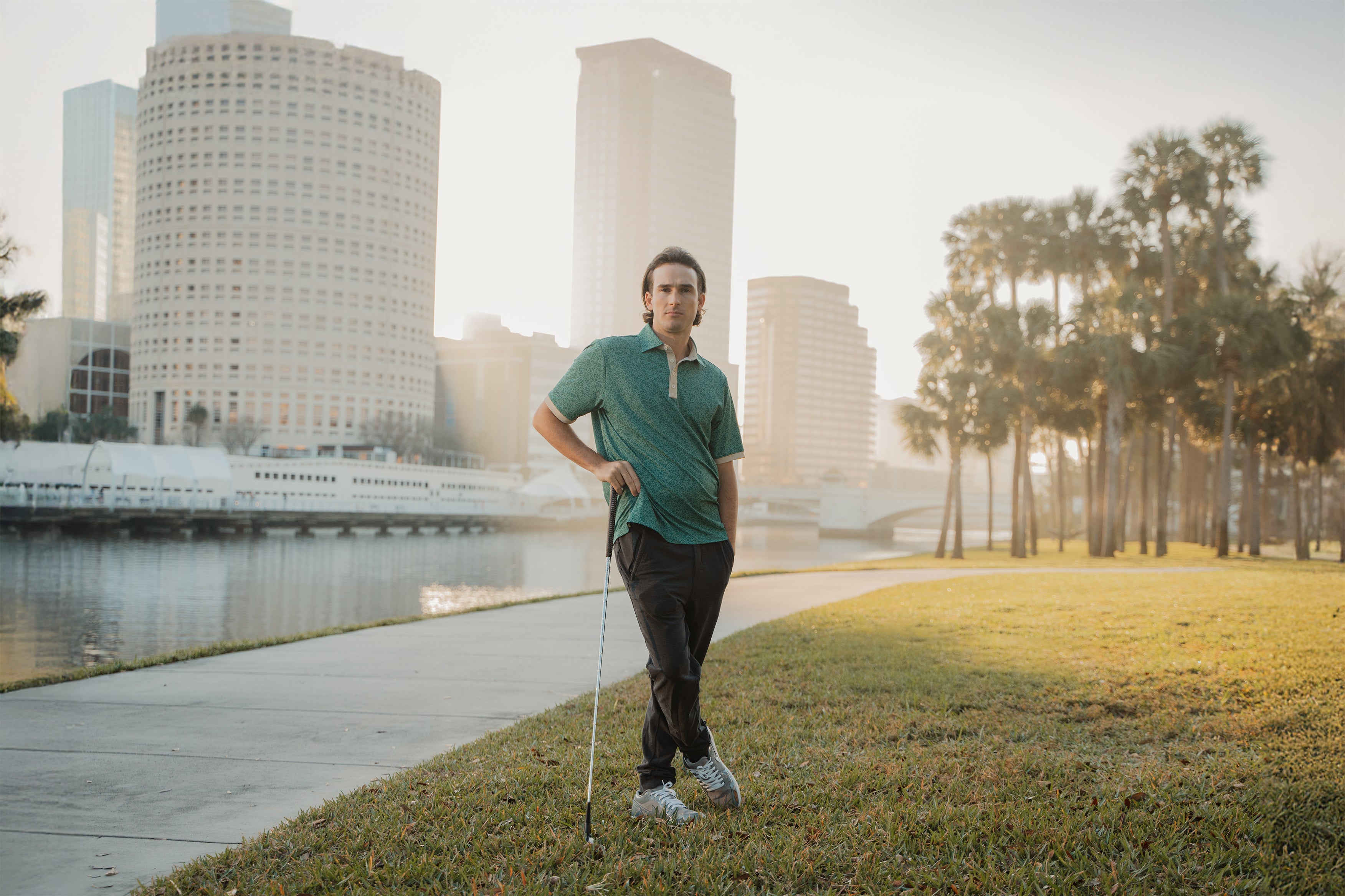 Campus Course Homecoming Collection hero banner – men's polo